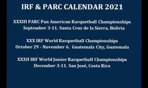 New IRF calendar for 2021 released