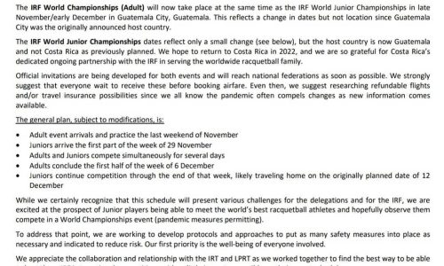 World Championships moved again